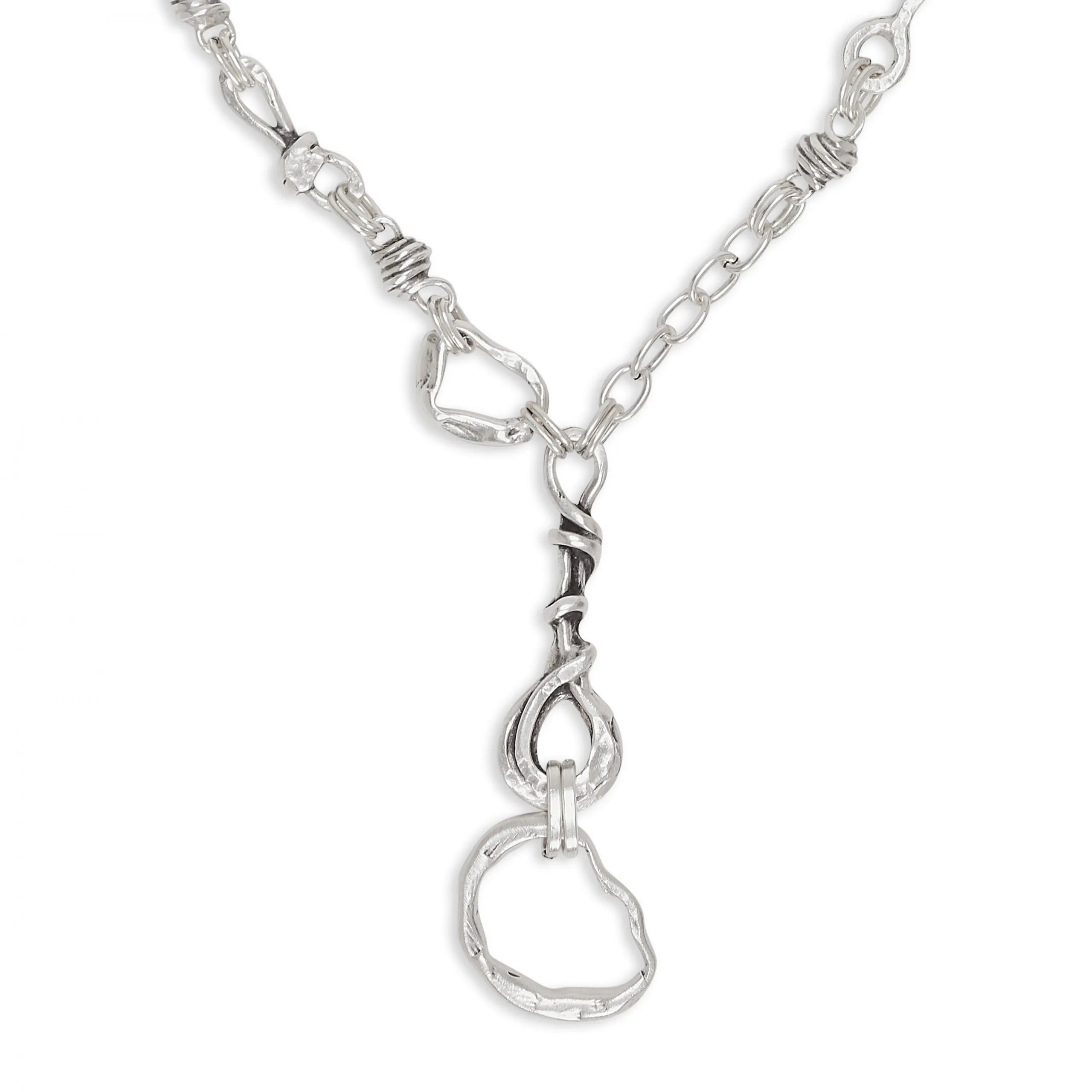 Chanour CN105 Handmade Pewter Necklace with 925 Silver Plating