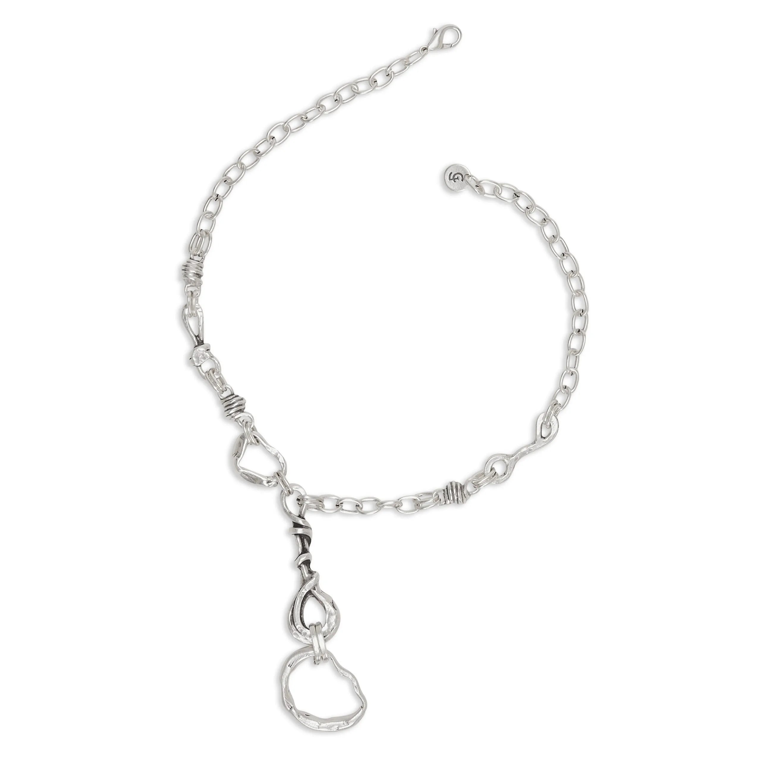 Chanour CN105 Handmade Pewter Necklace with 925 Silver Plating