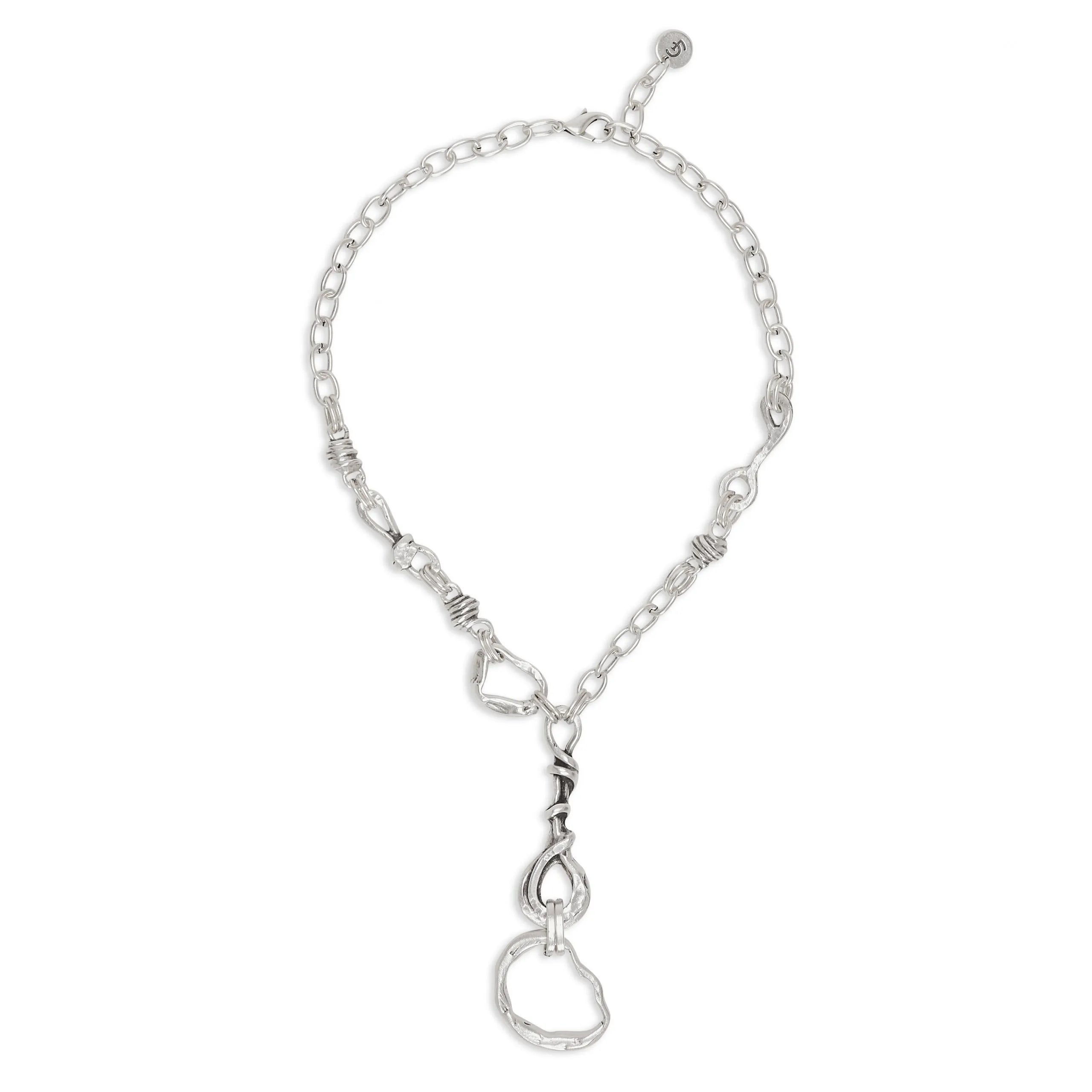 Chanour CN105 Handmade Pewter Necklace with 925 Silver Plating