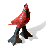 Alan Potter CRDLG Cardinal Large Raku Ceramic Sculpture