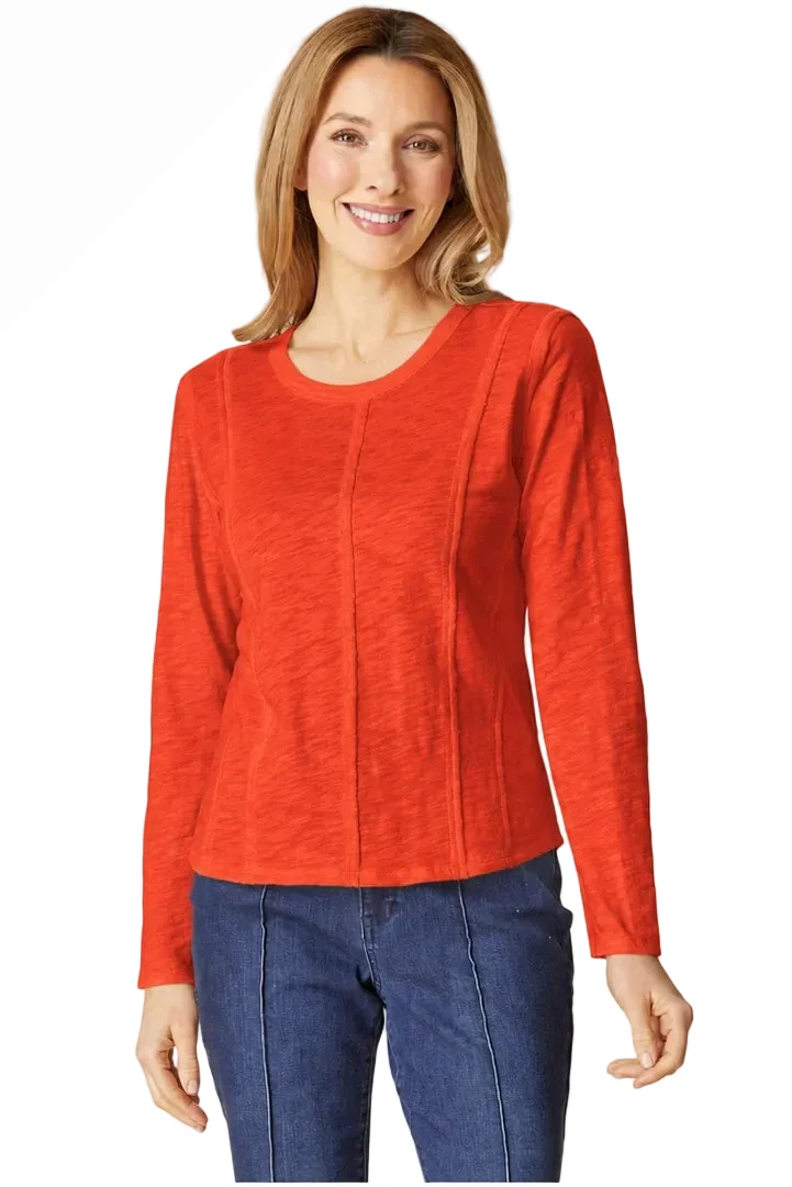 Habitat 27544SI SIENNA Princess Seam Long Sleeve Tee