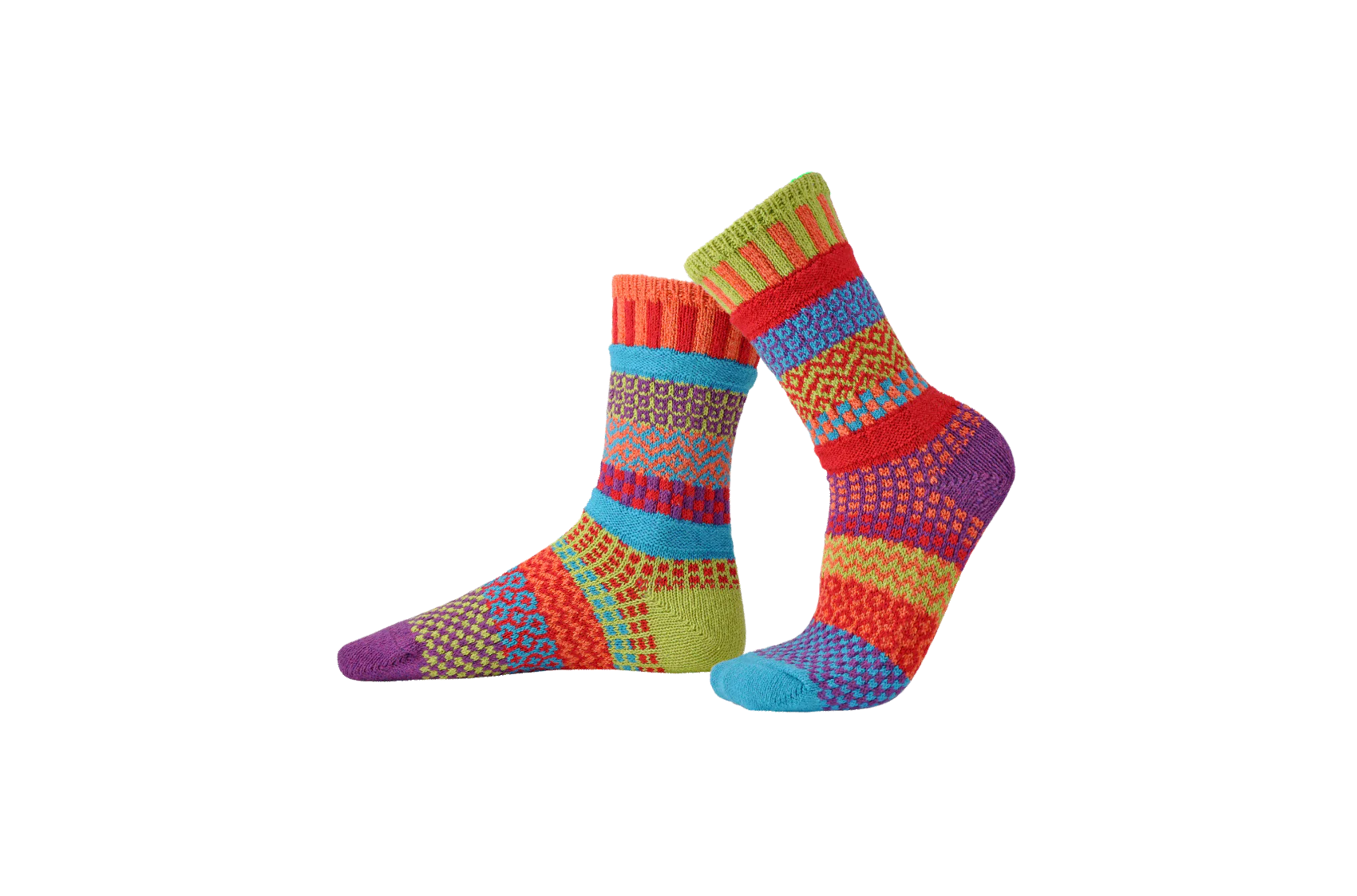 Solmate Socks COSMOS Upcycled Cotton Poly Blend Crew Socks