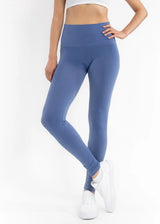 Elietian ET2001SB STEEL BLUE Full Length Regular Fit One Size Leggings