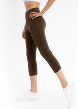 Elietian ET2004POV OLIVE Crop Curvy Fit One Size Legging