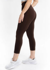 Elietian ET2004CC CHOCOLATE Crop Regular Fit One Size Legging