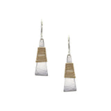 Marjorie Baer E0189DW Wire Wrapped Narrow Triangle Wire Earring