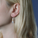 Marjorie Baer E0189DW Wire Wrapped Narrow Triangle Wire Earring