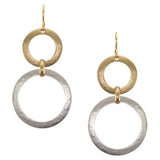 Marjorie Baer E0643DW Tiered Back to Back Hoops Wire Earring
