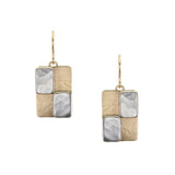 Marjorie Baer E0718DW Checkerboard Wire Earrings
