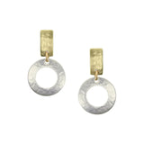 Marjorie Baer E0876DP Rectangle with Cutout Disc Post Earrings