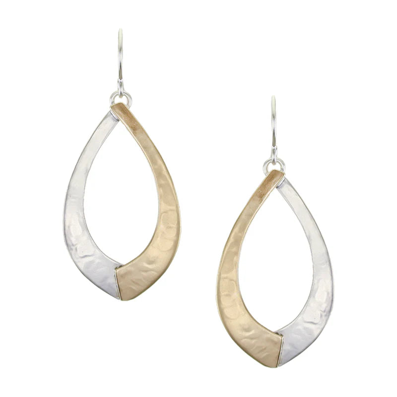 Marjorie Baer E1310DW Teardrop Swoops Wire Earring