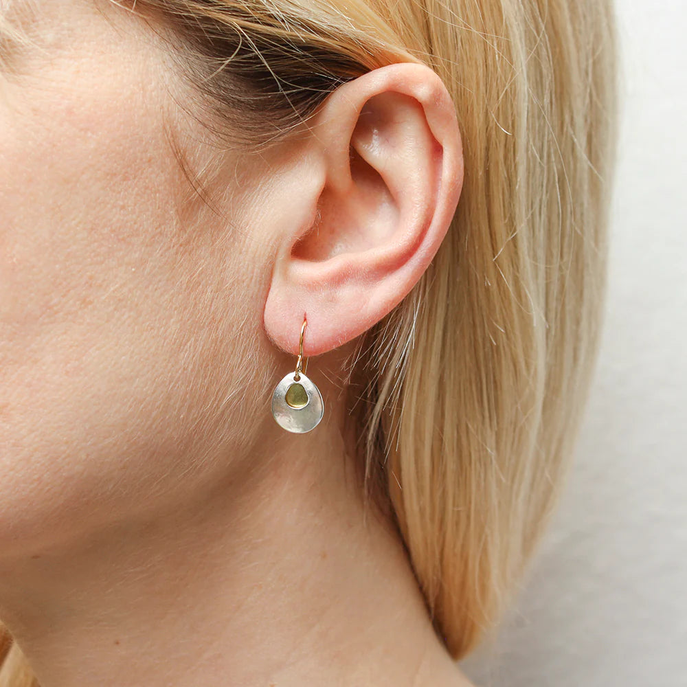 Marjorie Baer E1379DW Mini Cutout Teardrop Wire Earrings