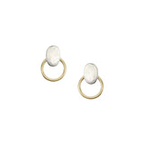 Marjorie Baer E1399DP Mini Oval with Ring Post Earrings