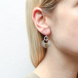 Marjorie Baer E1425DW Ring with Wire Wrapped Horseshoe Wire Earrings