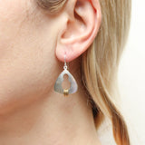 Marjorie Baer E1576DW Small Cutout Triangle with Rings Wire Earrings