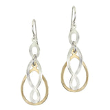 Marjorie Baer E1601DW Teardrop Ring with Oval Lattice Wire Earrings