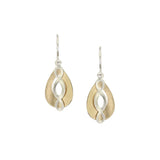 Marjorie Baer E1605DW Small Teardrop with Oval Lattice Wire Earrings