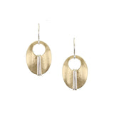 Marjorie Baer E1753DW Small Wrapped Oval Wire Earrings