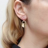 Marjorie Baer E1753DW Small Wrapped Oval Wire Earrings