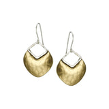 Marjorie Baer E1910DW Organic Disc with Cutout Diamond Shape Earring