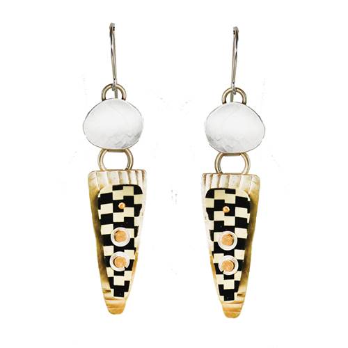 Whitney Designs E3930 Checkmate Tapestry Earrings