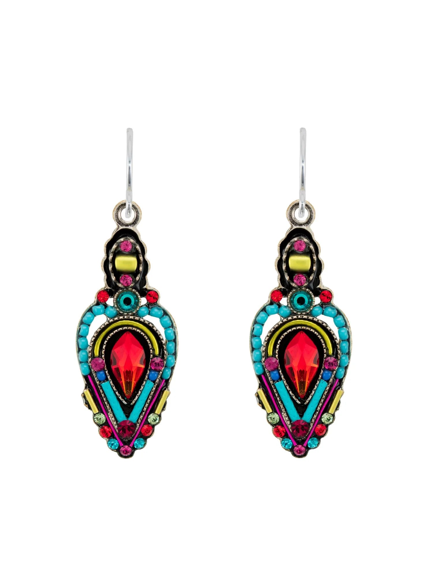 Firefly E527-MC Multicolor Amphora Shaped Earrings