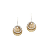 Marjorie Baer E9901DW Extra Small Dished Disc with Ring Wire Earring