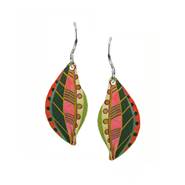 Artista EA153 SANTO Organic Leaf Earrings