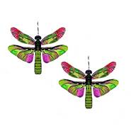 Artista EA93G GREEN AURORA DRAGONFLY Earrings