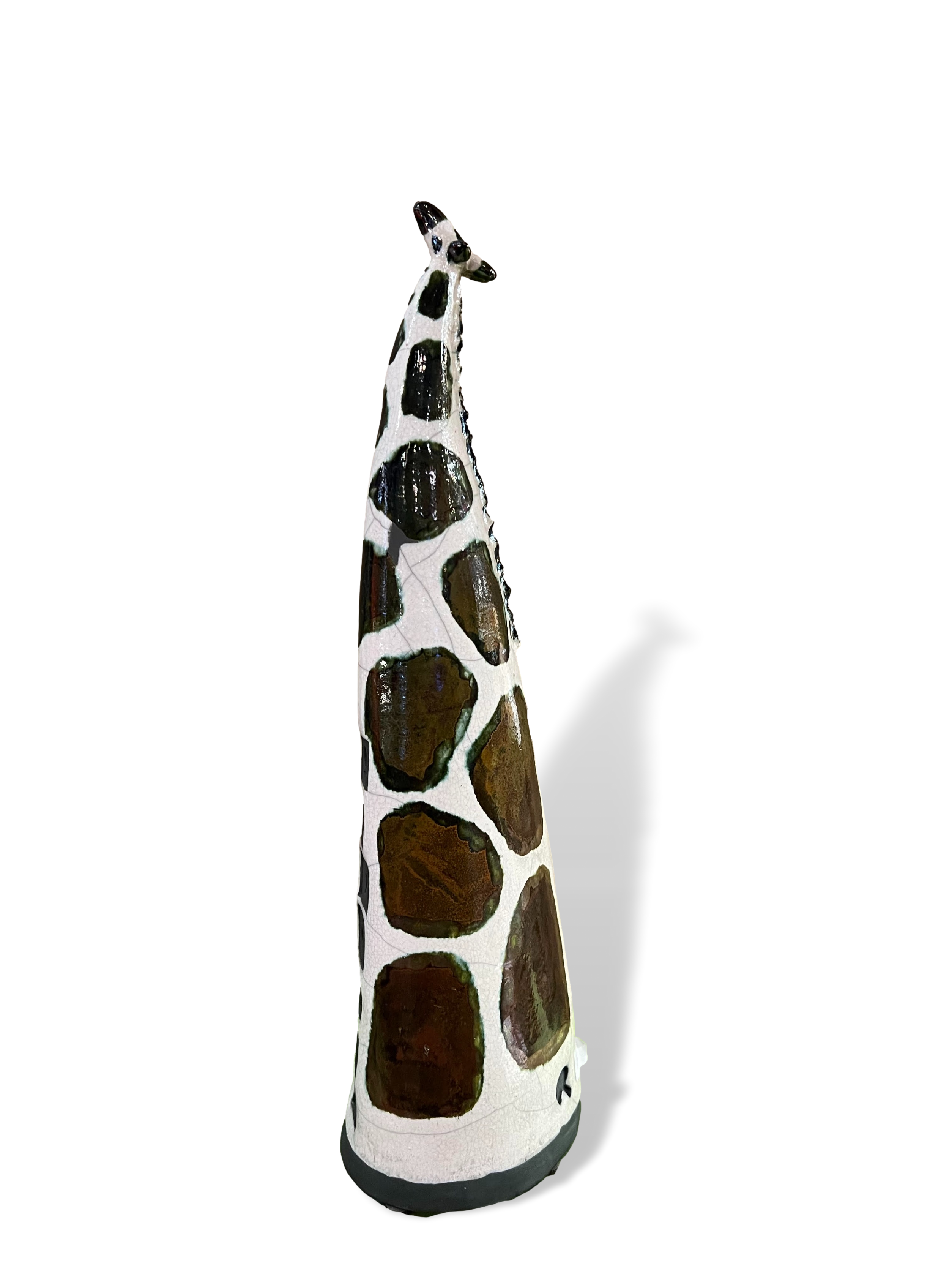 Alan Potter GIRTWB Tall White Giraffe With Brown Spots