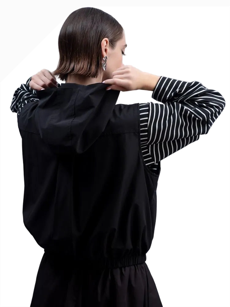 HAAKŌ H2003BK BLACK Convertible Zip Vest