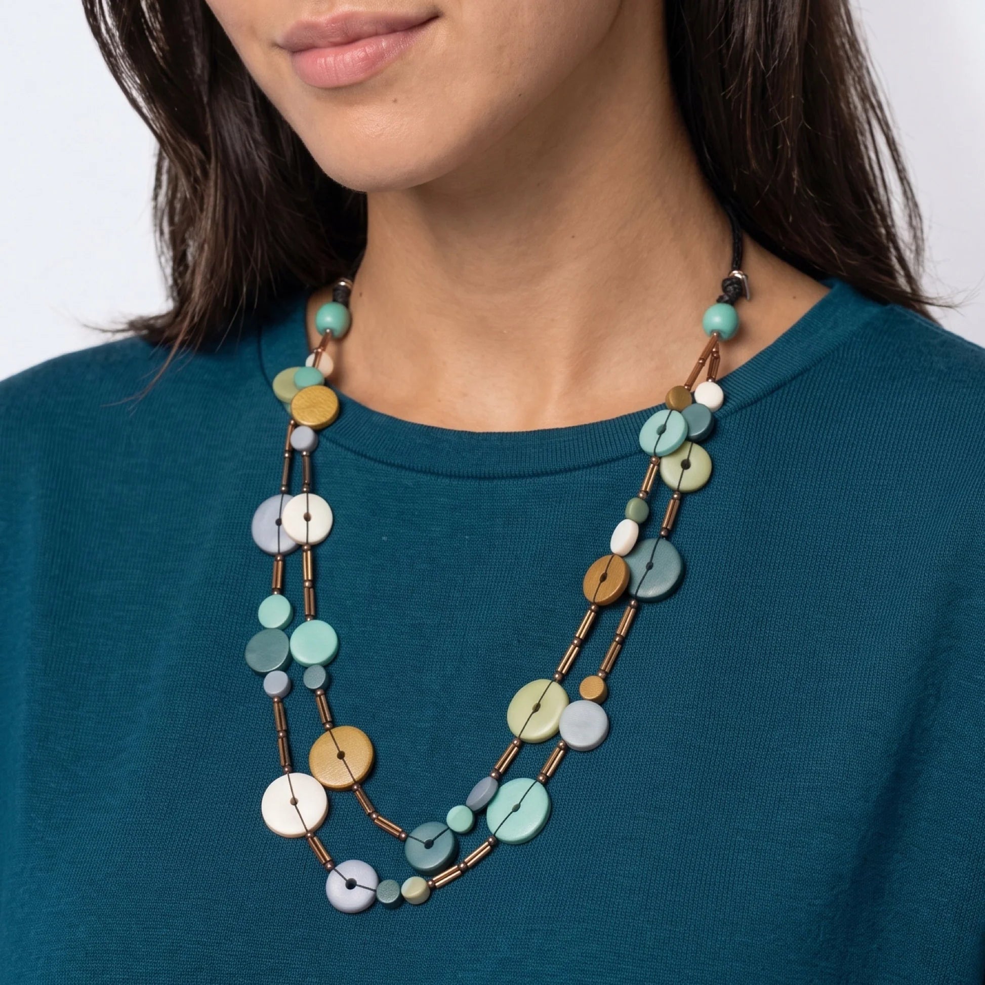 Sylca BP25N29 TEAL Cerelia Splendor Necklace