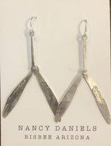 Nancy Daniels WHIRLIGIG Sterling Articulated Earrings
