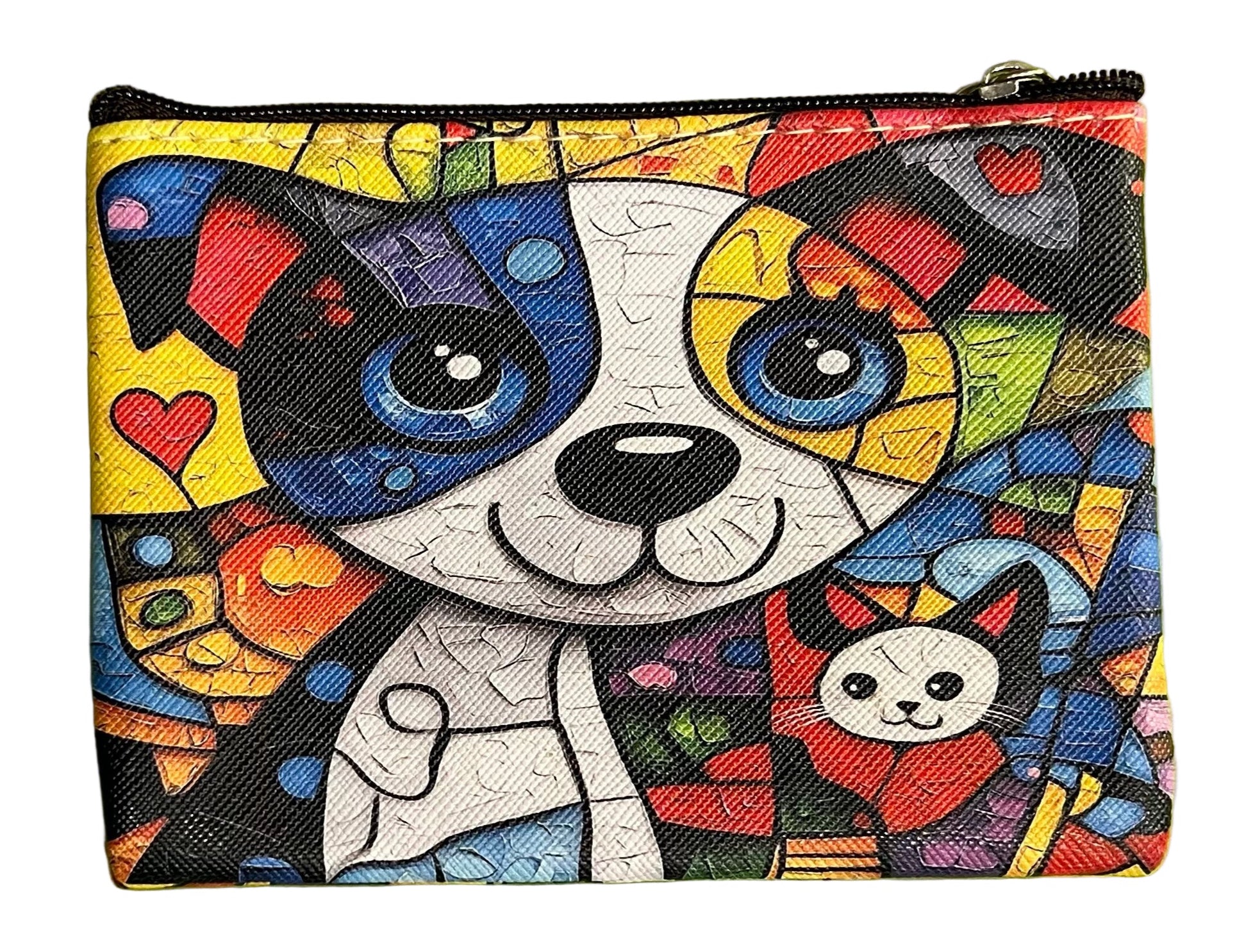 22Tote 50520SP SWEET PEA Multicolor Dog Coin Purse