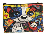 22Tote 50520SP SWEET PEA Multicolor Dog Coin Purse