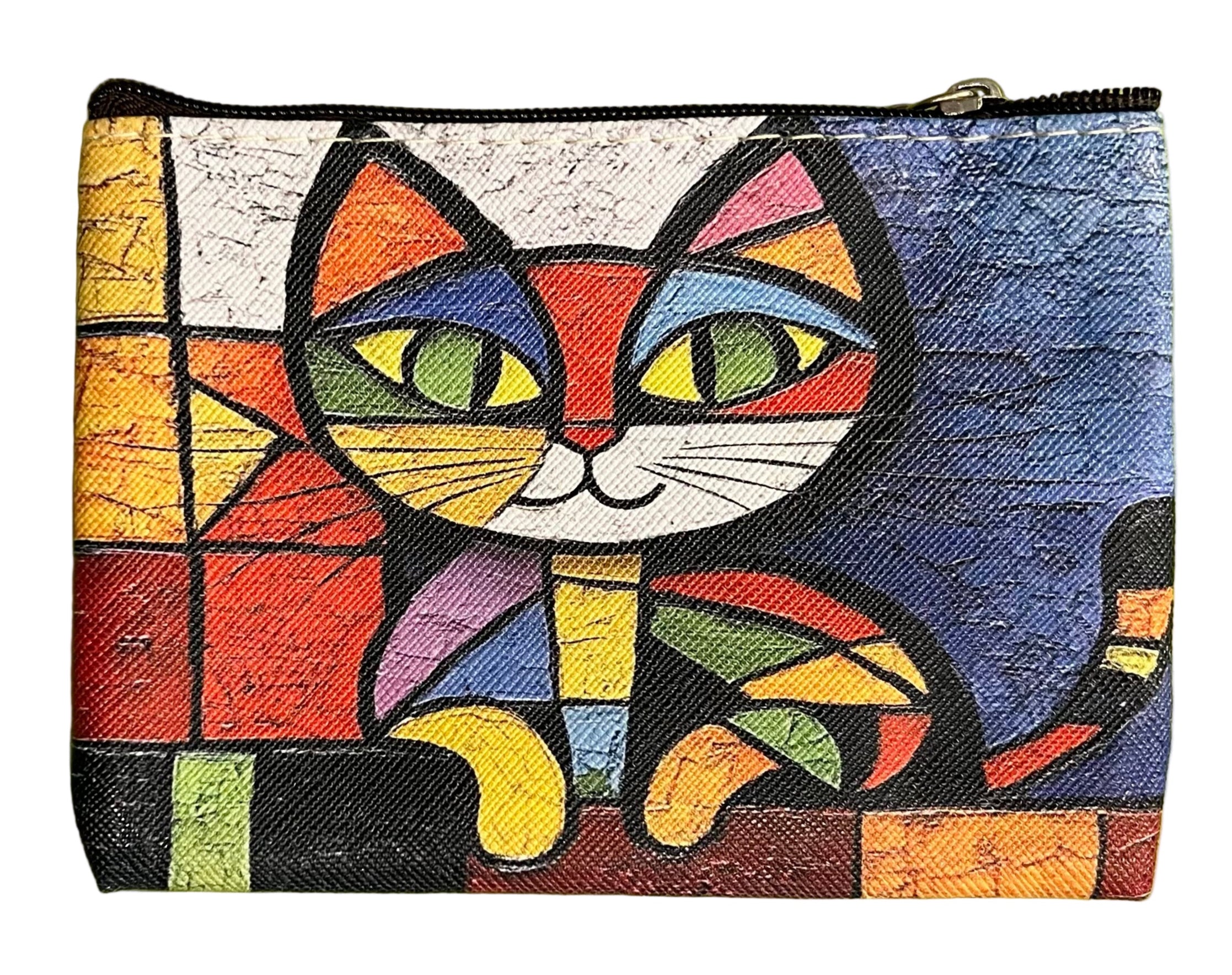 22Tote 50520BC BIZNESS CAT Multicolor Cat Coin Purse