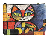 22Tote 50520BC BIZNESS CAT Multicolor Cat Coin Purse