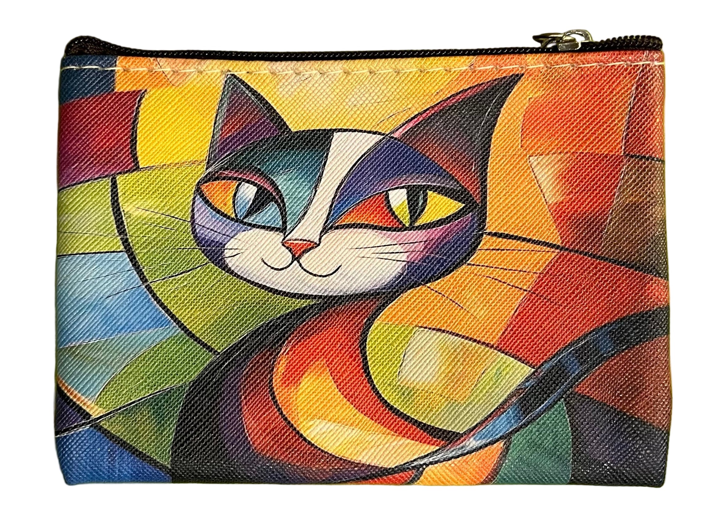 22Tote 50520NF NATASHA FATALE Multicolor Cat Coin Purse