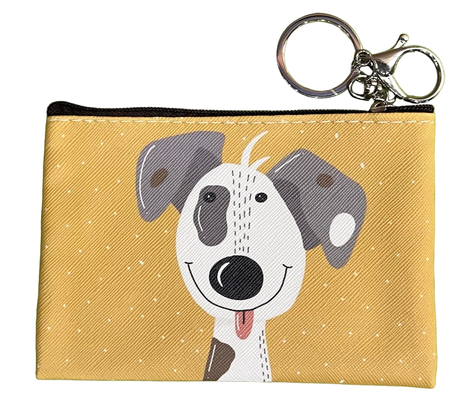 22Tote 8K3RF READY FREDDY Yellow Dog Coin Purse