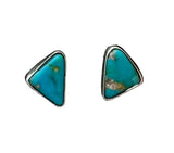 Randall Pipkorn R1 Bisbee Turquoise Triangular Post Earrings