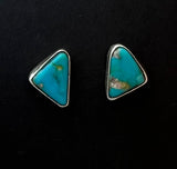 Randall Pipkorn R1 Bisbee Turquoise Triangular Post Earrings