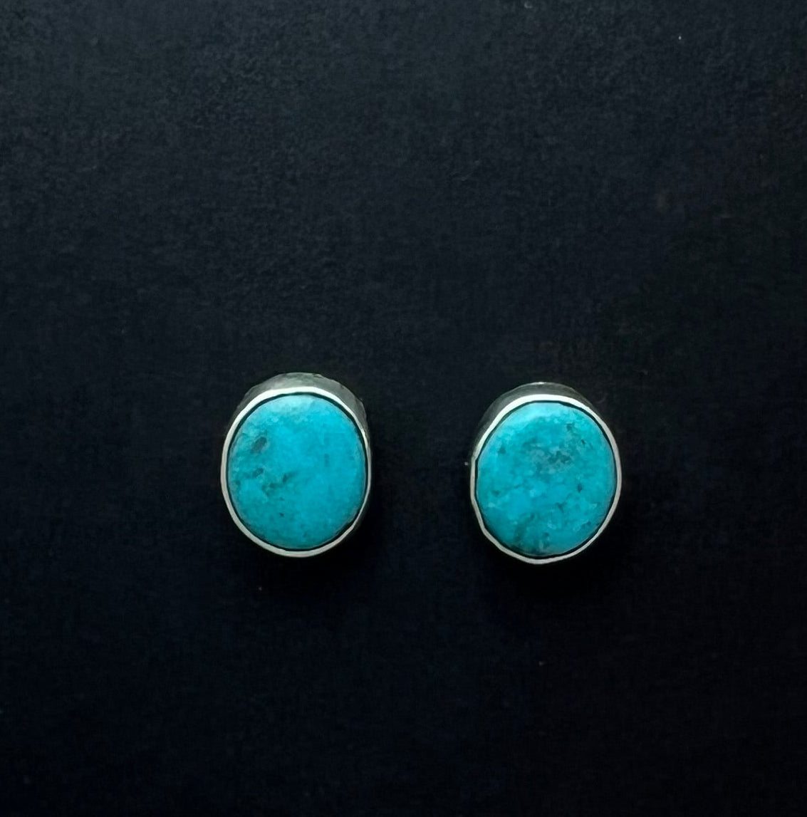 Randall Pipkorn R3 Bisbee Turquoise Oval Post Earrings