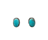 Randall Pipkorn R5 Bisbee Turquoise Oval Post Earrings