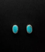 Randall Pipkorn R5 Bisbee Turquoise Oval Post Earrings