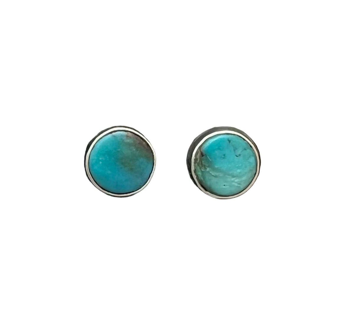Randall Pipkorn R8 Bisbee Turquoise Round Post Earrings
