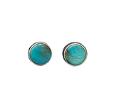 Randall Pipkorn R8 Bisbee Turquoise Round Post Earrings