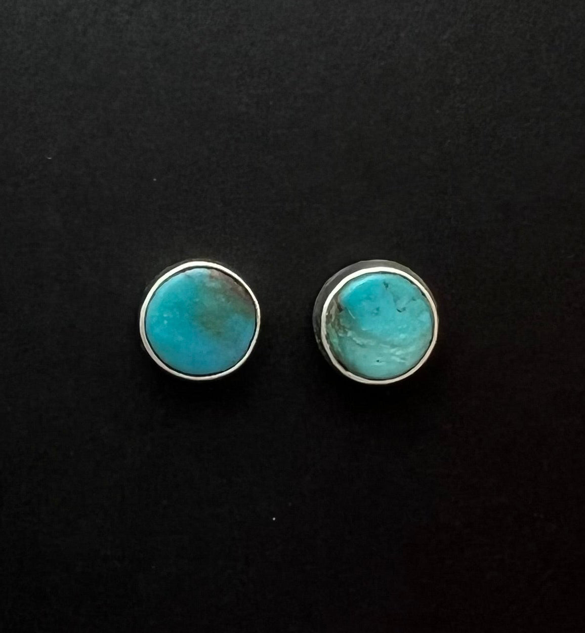 Randall Pipkorn R8 Bisbee Turquoise Round Post Earrings