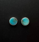 Randall Pipkorn R8 Bisbee Turquoise Round Post Earrings