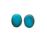 Randall Pipkorn R9 Bisbee Turquoise Oval Post Earrings