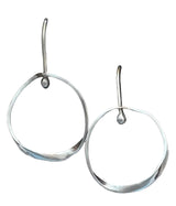 Randall Pipkorn R12 Extended Ear Wire Sterling Silver Hoop Earrings